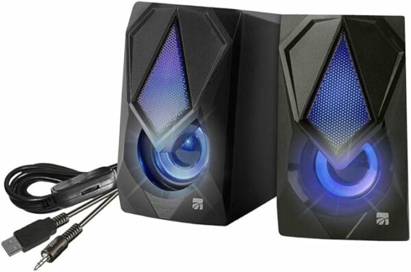 Xtreme Videogames Coppia di Casse PC USB Thunder Speakers con LED 33204